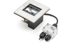 Infällda Spotlights Utomhus<Konstsmide Inbyggd Takspot 5W LED 3000K Justerbar spridning Rostfri IP44