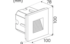 Indicate Multi Inf. Vägglampa 3000K 2W Grå IP65