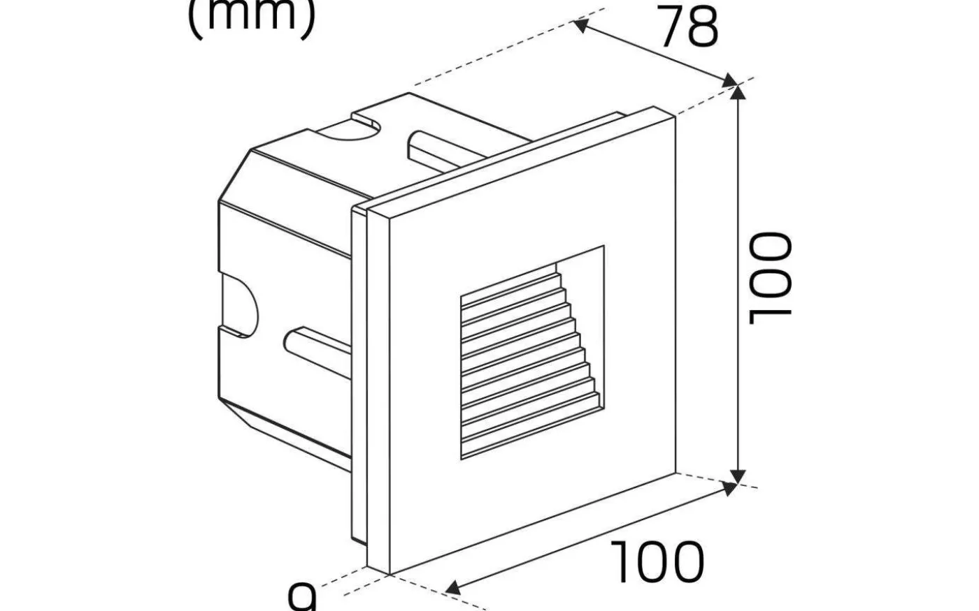 Indicate Multi Inf. Vägglampa 3000K 2W Grå IP65