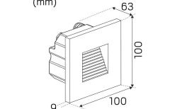 Indicate Multi Inf. Vägglampa 3000K 2W Grå IP65