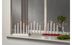 Inez Adventsljusstake 24cm Röd