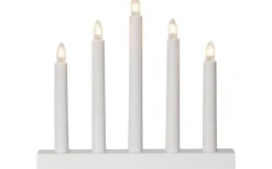 Star Trading Inez Adventsljusstake 24cm Vit* Visa Alla Adventsljusstakar|Adventsljusstakar 0-30 Cm