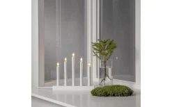 Star Trading Inez Adventsljusstake 24cm Vit* Visa Alla Adventsljusstakar|Adventsljusstakar 0-30 Cm