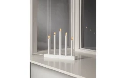 Star Trading Inez Adventsljusstake 24cm Vit* Visa Alla Adventsljusstakar|Adventsljusstakar 0-30 Cm