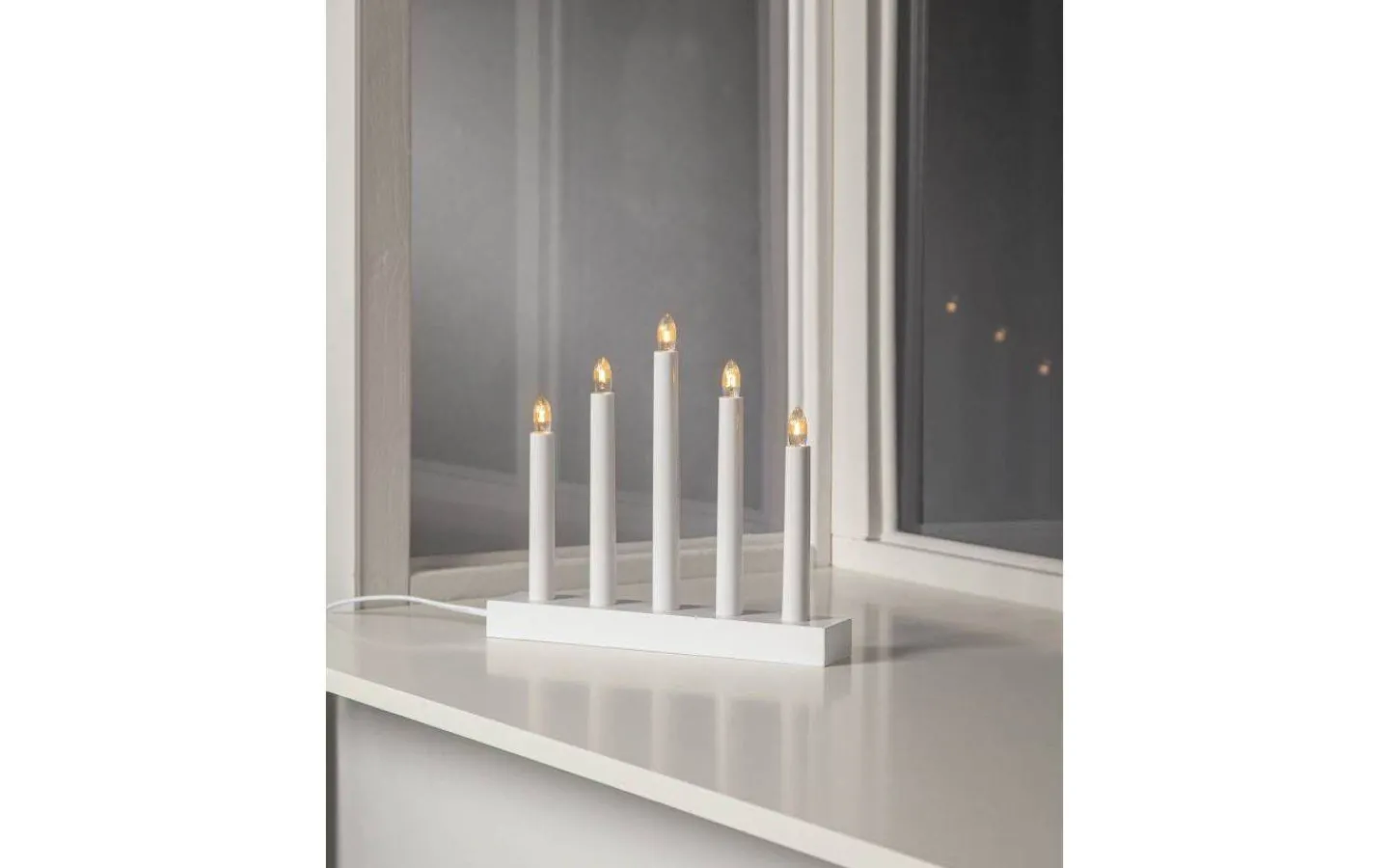 Star Trading Inez Adventsljusstake 24cm Vit* Visa Alla Adventsljusstakar|Adventsljusstakar 0-30 Cm