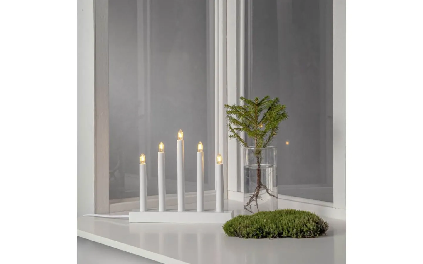 Adventsljusstakar 0-30 Cm<Star Trading Inez Adventsljusstake 24cm Vit