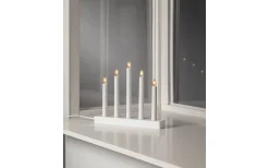 Adventsljusstakar 0-30 Cm<Star Trading Inez Adventsljusstake 24cm Vit