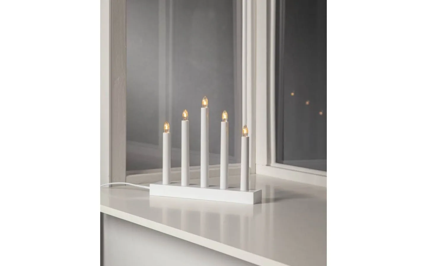 Adventsljusstakar 0-30 Cm<Star Trading Inez Adventsljusstake 24cm Vit