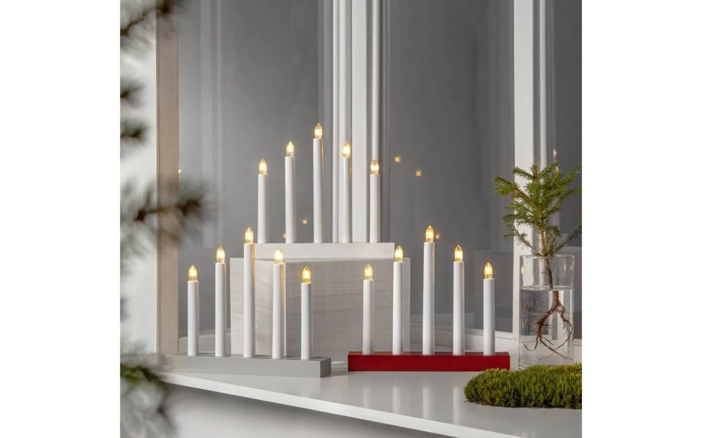 Adventsljusstakar 0-30 Cm<Star Trading Inez Adventsljusstake 24cm Vit