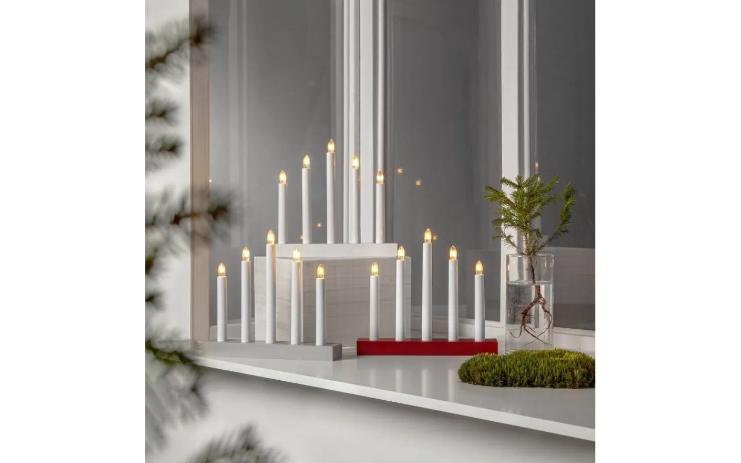 Adventsljusstakar 0-30 Cm<Star Trading Inez Adventsljusstake 24cm Vit