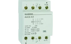 Kontaktorer, Startutrustning<Malmbergs Installationskontaktor, 3 modul, 63A, 4-Pol