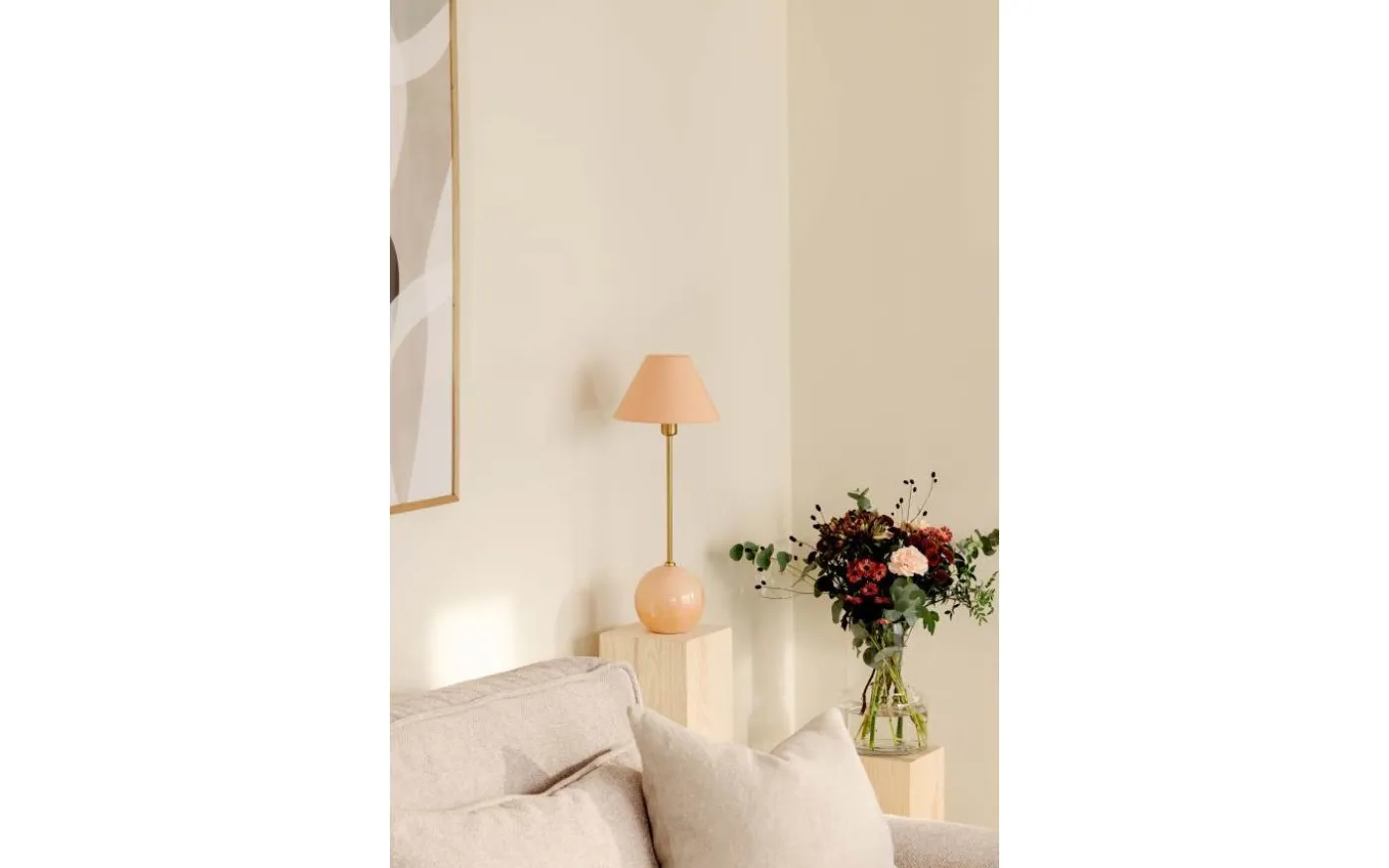 Iris Bordslampa 51cm Blush
