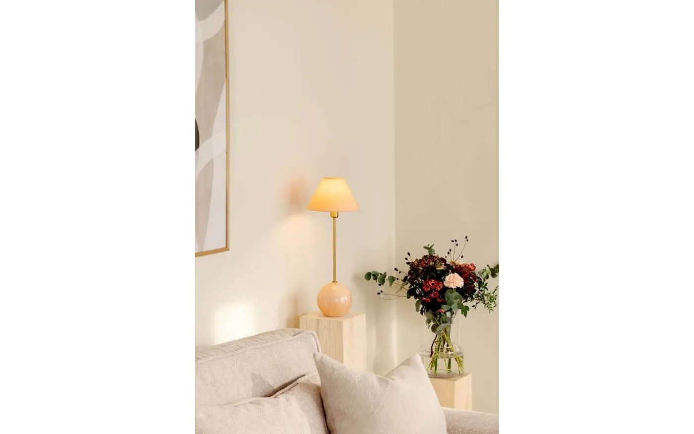 Iris Bordslampa 51cm Blush