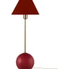 Globen Lighting Iris Bordslampa 51cm Burgundy* Bordslampor