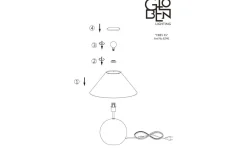 Iris Bordslampa 39cm Grön