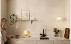 Globen Lighting Iris Portabel Bordslampa 23cm Creme* Uppladdningsbara Lampor Inomhus|Bordslampor