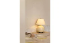 Globen Lighting Iris Portabel Bordslampa 23cm Creme* Uppladdningsbara Lampor Inomhus|Bordslampor