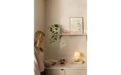Globen Lighting Iris Portabel Bordslampa 23cm Creme* Uppladdningsbara Lampor Inomhus|Bordslampor