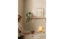 Globen Lighting Iris Portabel Bordslampa 23cm Creme* Uppladdningsbara Lampor Inomhus|Bordslampor