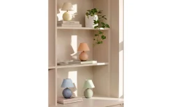 Globen Lighting Iris Portabel Bordslampa 23cm Creme* Uppladdningsbara Lampor Inomhus|Bordslampor