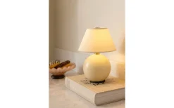 Globen Lighting Iris Portabel Bordslampa 23cm Creme* Uppladdningsbara Lampor Inomhus|Bordslampor
