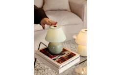 Globen Lighting Iris Portabel Bordslampa 23cm Creme* Uppladdningsbara Lampor Inomhus|Bordslampor