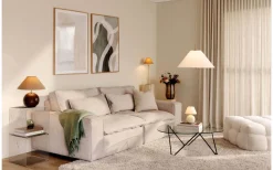 Globen Lighting Iris Portabel Bordslampa 23cm Creme* Uppladdningsbara Lampor Inomhus|Bordslampor