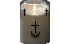 Konstsmide Irissa III Batteridrivet Gravljus 15cm Vit IP44* Gravljus|Gravljus