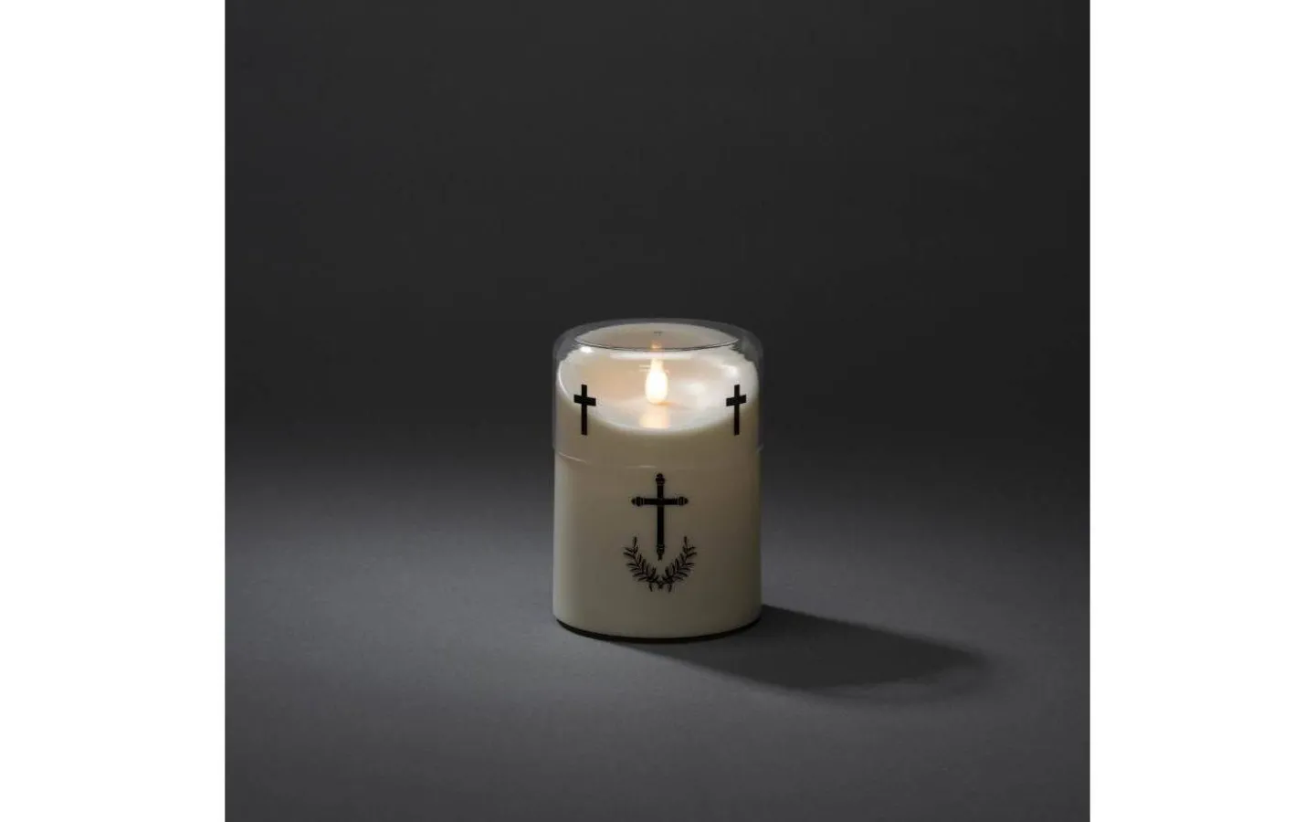 Konstsmide Irissa III Batteridrivet Gravljus 15cm Vit IP44* Gravljus|Gravljus