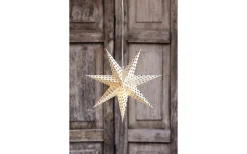 Visa Alla Julstjärnor|Julstjärnor Med Sladd<Markslojd Irma Stjärna 45cm Vit/Guld