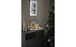 Konstsmide Isblomma Batteri/USB Roterande Pariserhjul Trä* Julbyar Och Figurer