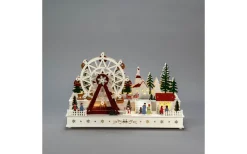 Konstsmide Isblomma Batteri/USB Roterande Pariserhjul Trä* Julbyar Och Figurer