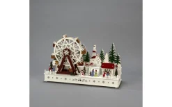 Konstsmide Isblomma Batteri/USB Roterande Pariserhjul Trä* Julbyar Och Figurer