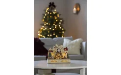 Konstsmide Isblomma Batteri/USB Roterande Jul-tivoli Trä* Julbyar Och Figurer