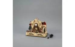 Konstsmide Isblomma Batteri/USB Roterande Jul-tivoli Trä* Julbyar Och Figurer