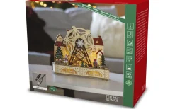 Konstsmide Isblomma Batteri/USB Roterande Jul-tivoli Trä* Julbyar Och Figurer