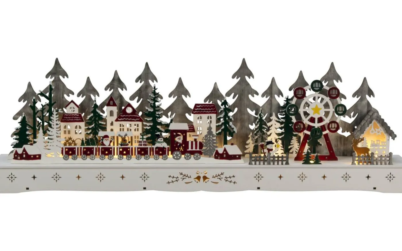 Isblomma Batteri/USB Tomtebyn Trä