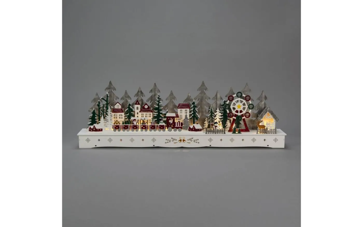 Isblomma Batteri/USB Tomtebyn Trä