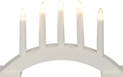 Visa Alla Adventsljusstakar|Adventsljusstakar 0-30 Cm<Konstsmide Isdans Adventsljusstake 21cm Vit