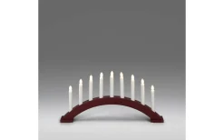 Konstsmide Isdans Adventsljusstake 25cm Mörkröd* Visa Alla Adventsljusstakar|Adventsljusstakar 0-30 Cm