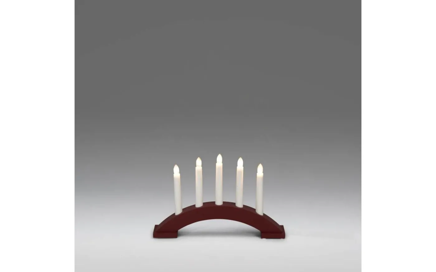 Isdans Adventsljusstake 21cm Mörkröd