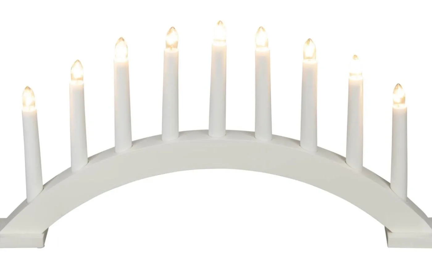 Isdans Adventsljusstake 25cm Vit