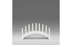 Isdans Adventsljusstake 25cm Vit