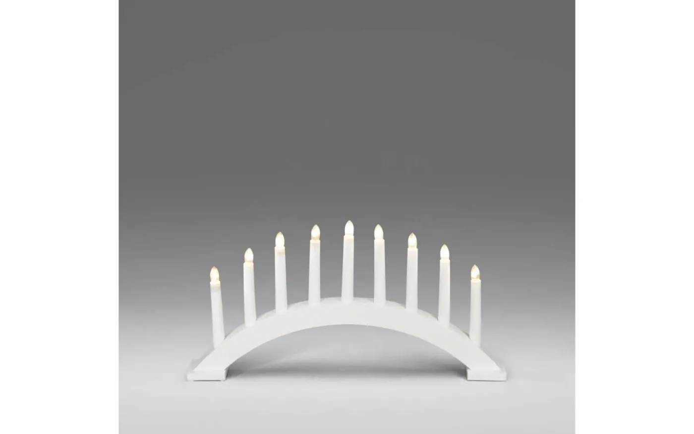 Isdans Adventsljusstake 25cm Vit