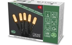 Isdimma Ljusslinga 4,9m 50L Amber LED Frostad topp