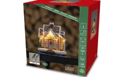 Konstsmide Isflinga Batteridrivet Pepparkakshus 16,5cm* Julbyar Och Figurer