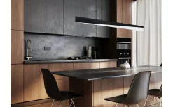 Eglo Isidro Taklampa LED 3000K 27W Svart* Avlånga Taklampor