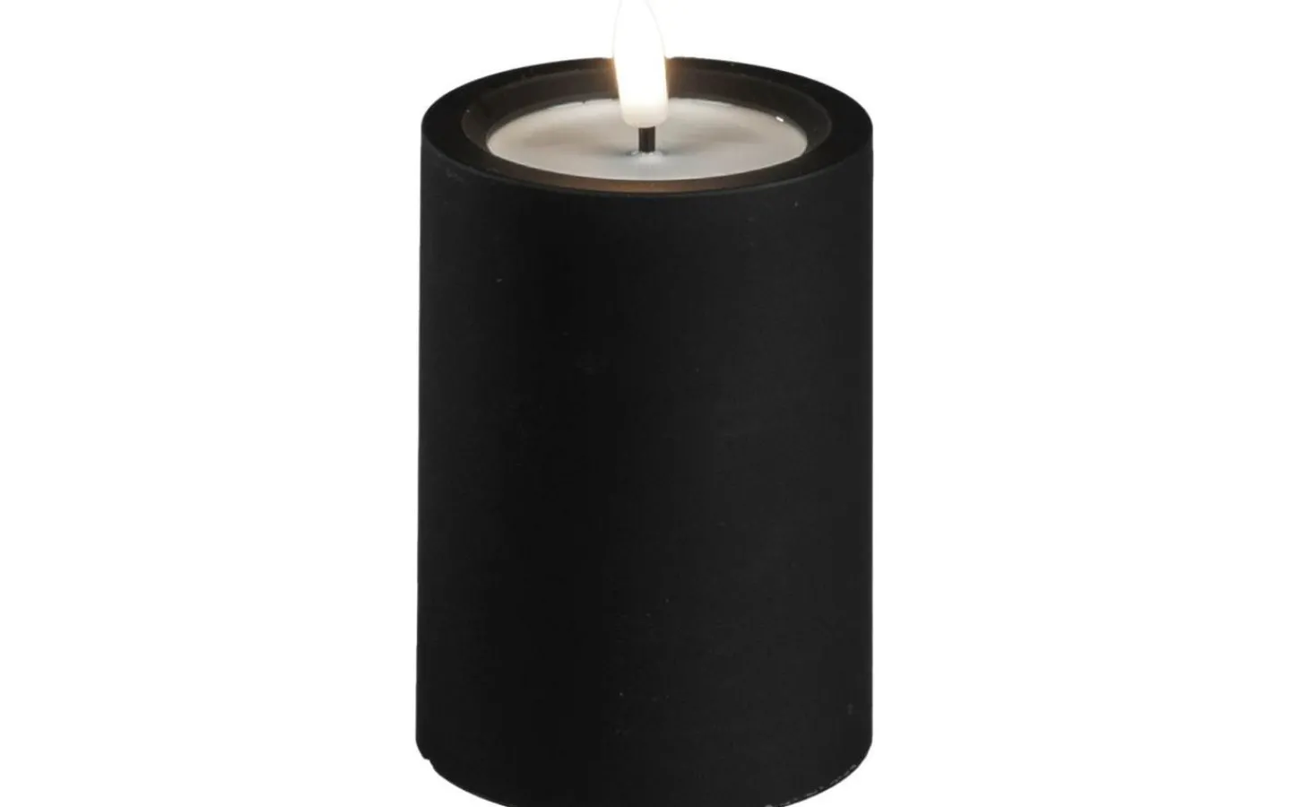 Konstsmide Iskrona Blockljus 10cm Matt svart IP44* Blockljus Utomhus|Blockljus Utomhus