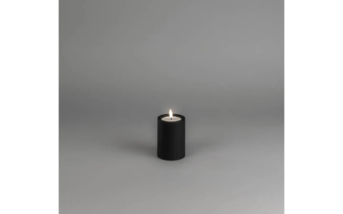 Konstsmide Iskrona Blockljus 10cm Matt svart IP44* Blockljus Utomhus|Blockljus Utomhus