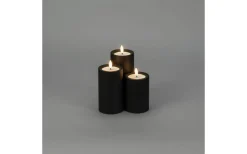 Konstsmide Iskrona Blockljus 10cm Matt svart IP44* Blockljus Utomhus|Blockljus Utomhus